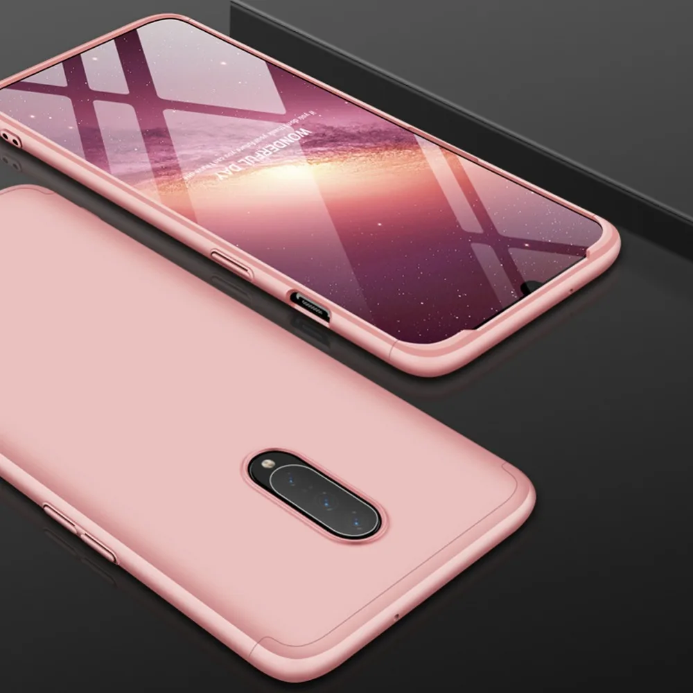Для OnePlus 7 Pro 6 6 T One Plus 7 5 5 T чехол для телефона Роскошный чехол полностью защищающий телефон матовый 3 в 1 шт. Жесткий Чехол для задней панели Fundas Coque