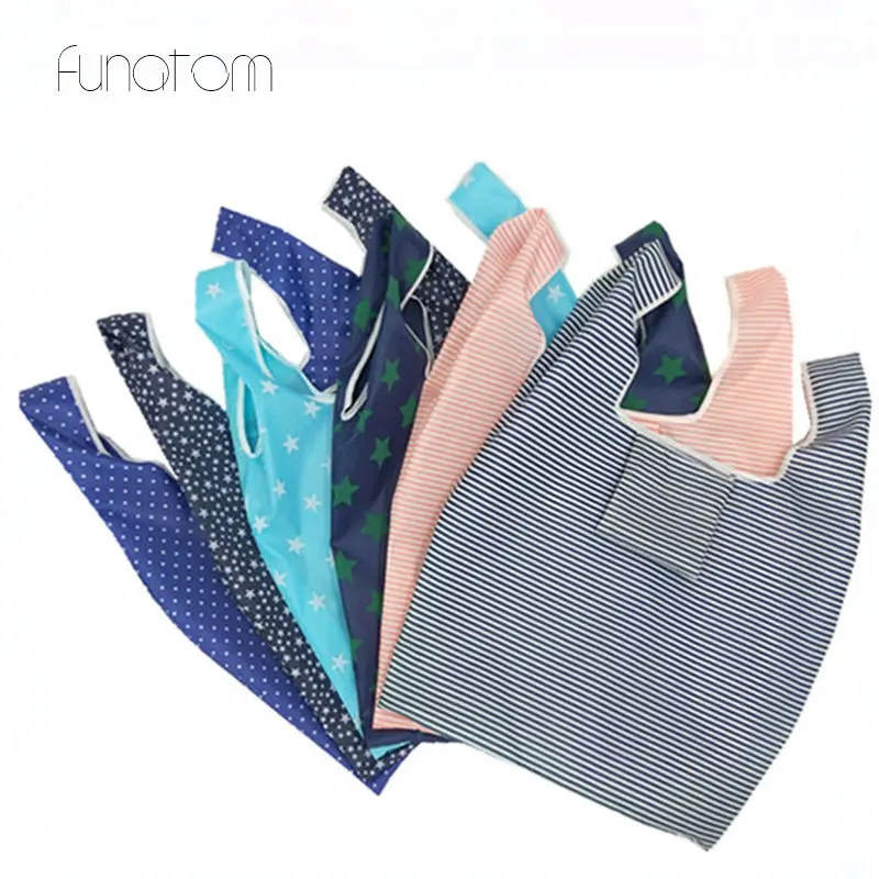 Unisex Foldable Handy Shopping Bag Reusable Tote Pouch Recycle Waterproof Storage Handbags Sample Travel | Багаж и сумки