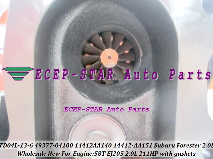 Турбо для SUBARU Impreza 98 03 58T EJ205 2.0L 211HP TD04L 49377 04100 4937704100 14412AA140 14412 AA140|turbo fan|turbo accordturbo rebuild |