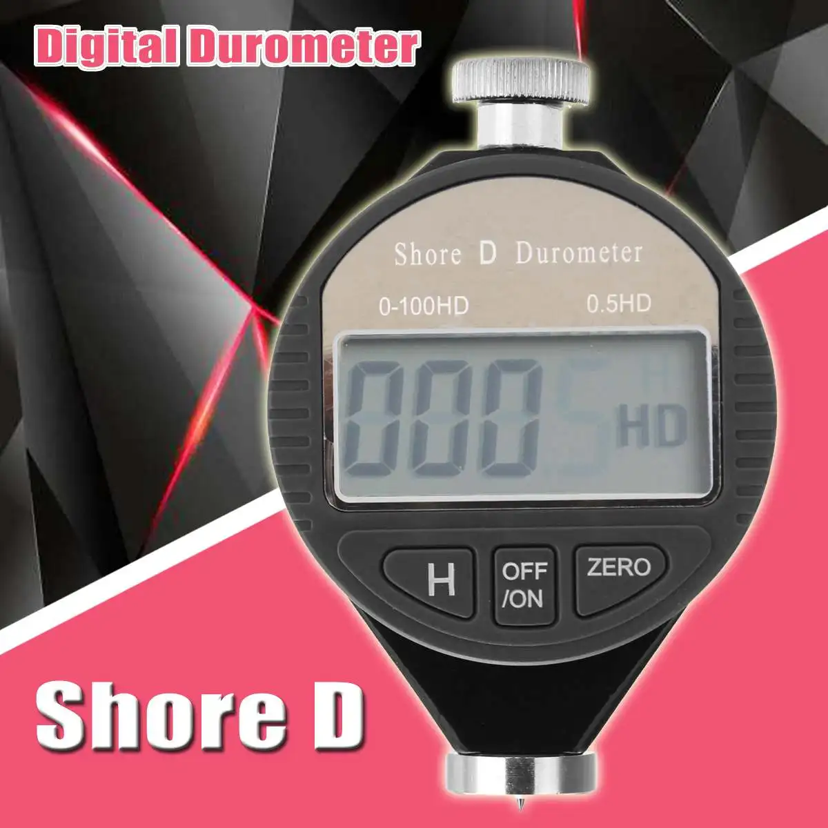 

Precise Digital Shore D Durometer High Hardness Rubber Tester 100HD LCD Display Meter High Quality Digital Hardmeter