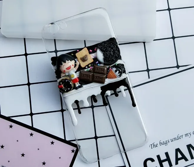 Для iphone X 8 7 6 6s plus DIY чехол 3D милый Сакура momoko чехол для телефона для iphone XS MAX XR ручной работы крем карамельный чехол подарки для девочек