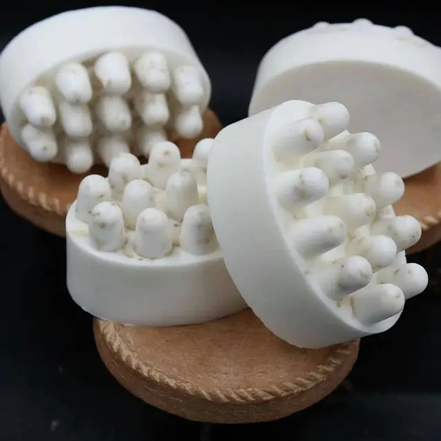 Лакированное массажное мыло барная форма силиконовая для мыла 4 полостей