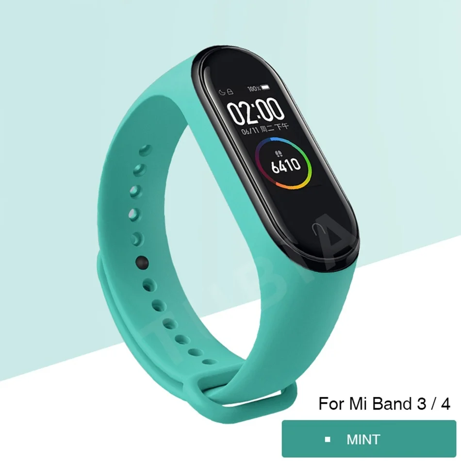 10 шт. силиконовые ремешки для браслета Xiaomi Mi Band 3|Смарт-аксессуары| |