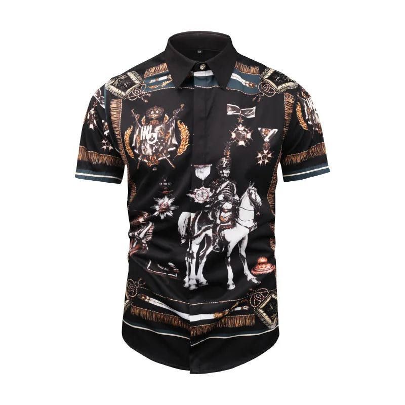 Правда гуляка kings воин Верховая рубашки с коротким рукавом мужчины вообще медаль