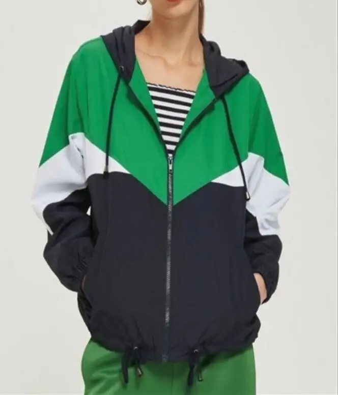 Новинка Женская куртка с капюшоном и длинными рукавами модный Свободный