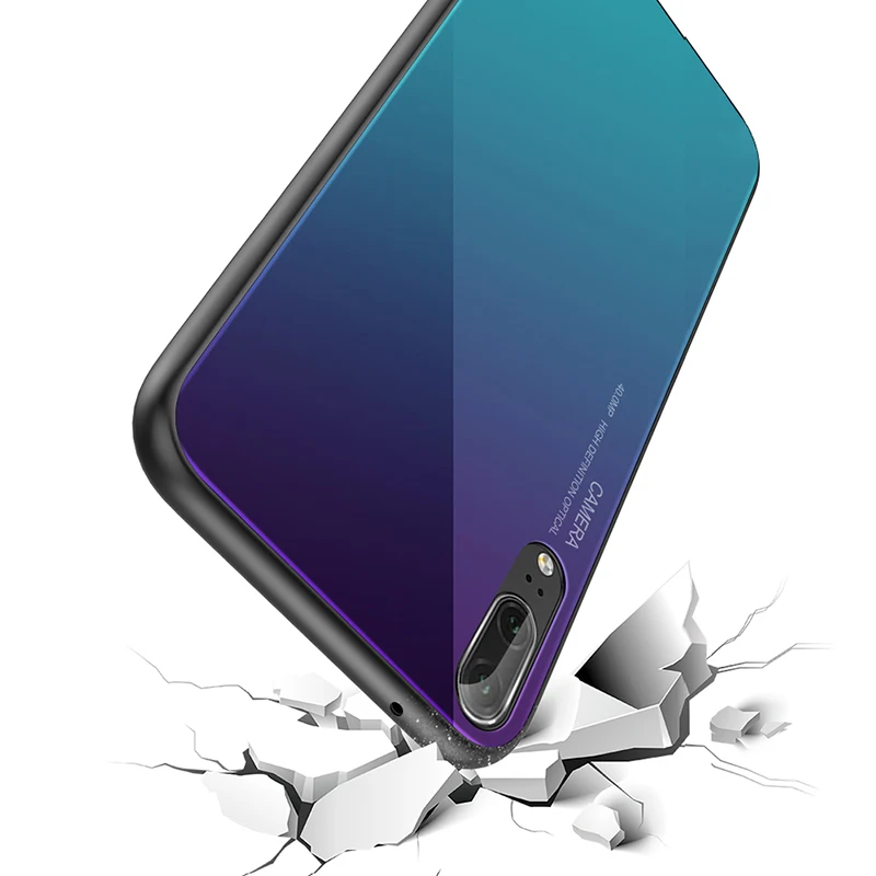 2019 Newest Gradient Tempered Glass phone case For xiaomi mix 2s 6 mi 8 se Cover shell 5X 6X max 2 3 Shell Coque |