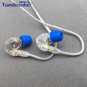 Оригинальный MMCX кабель для наушников tiandoudouhe Для Shure SE215 SE535 SE846, динамическая гарнитура, 10 мм, Hi-Fi, индивидуальные спортивные наушники