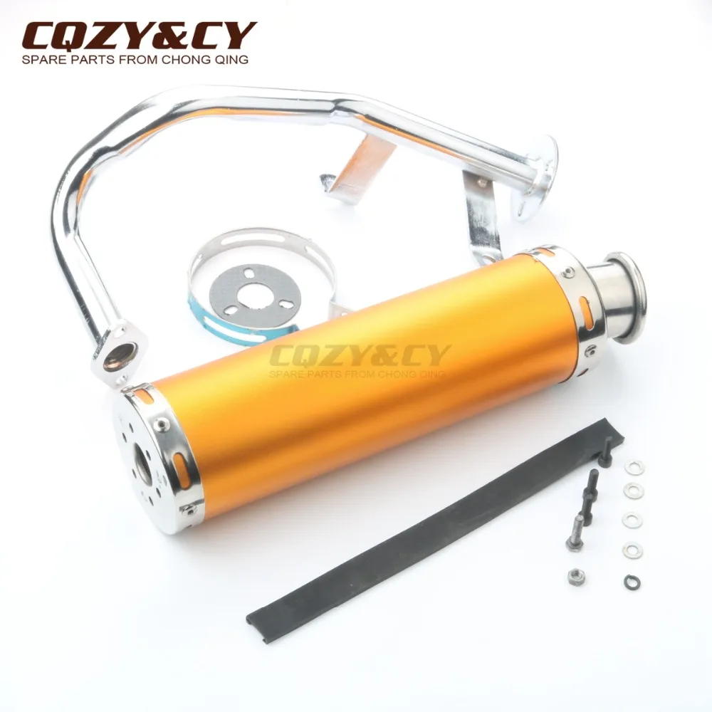 Высокопроизводительная выхлопная труба для скутера Longjia LJ50QT E 50 China GY6 139QMA 139QMB 50cc 4