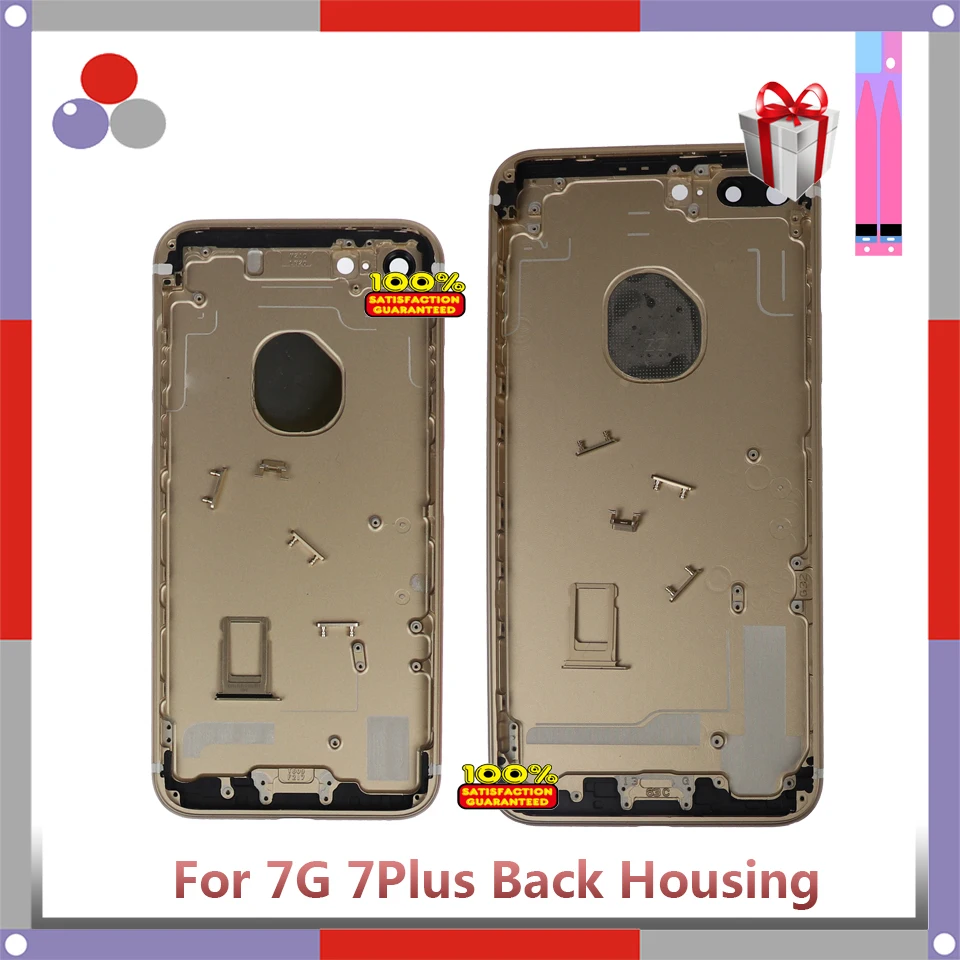 Высокое качество задняя крышка для iphone 7G 7Plus корпус крышка батареи задняя дверь Шасси рамка+ батарея наклейка