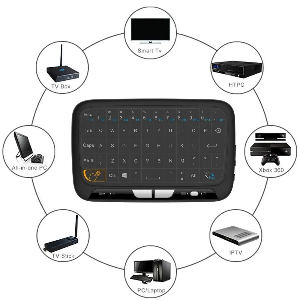 H18 Fly Air Mouse Клавиатура 2 4 ГГц беспроводная клавиатура и сенсорная панель Combo для