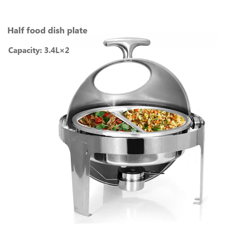 Горячая продажа нержавеющей стали Флип Круглый буфет натирания блюдо с