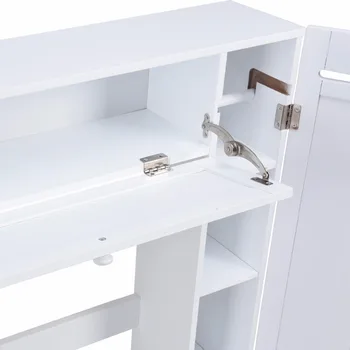 White Over-the-Toilet Storage Cabinet