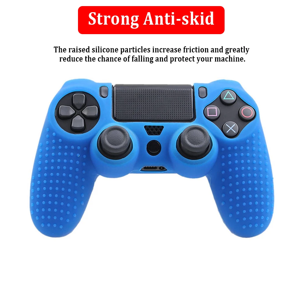 Мягкий силиконовый резиновый чехол для контроллера Sony PS4 противоскользящий
