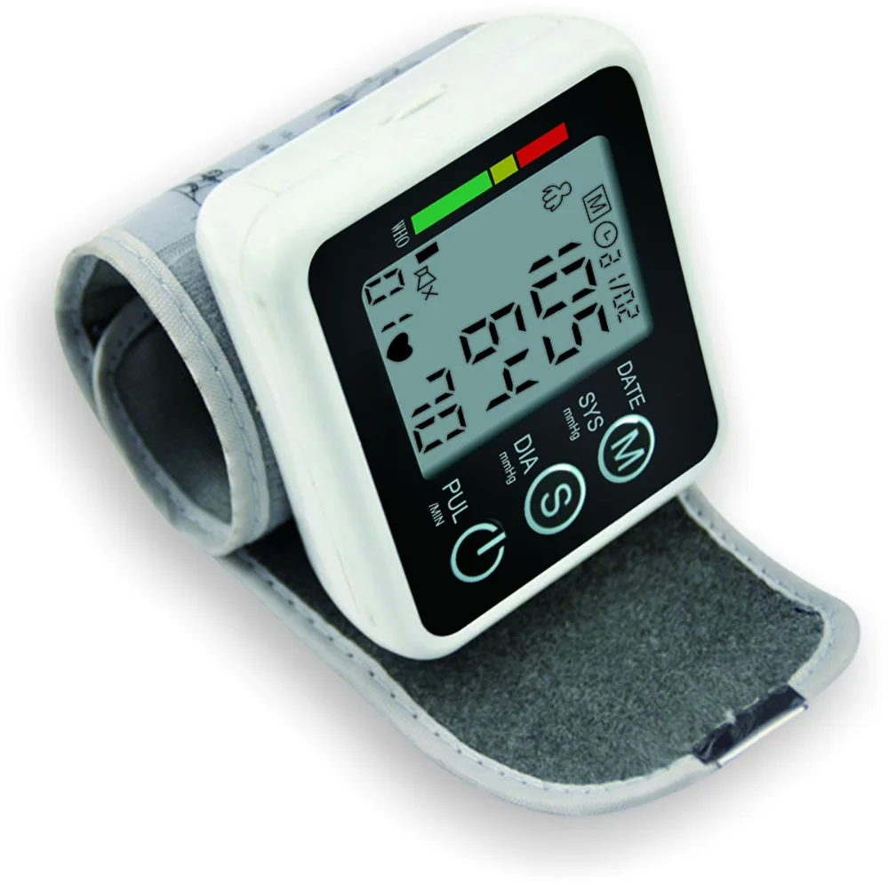 

JZK-002R Automatic Wrist Digital Blood Pressure Monitor Tonometer Meter for Measuring And Pulse Rate Health Care Germany Chip
