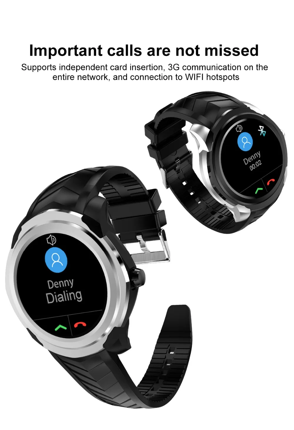 Для SAMSUNG gear 3 apple huawei xiaomi умные часы с монитором сердечного ритма 2 Мп камера wifi gps rom/8 ГБ bluetooth браслет