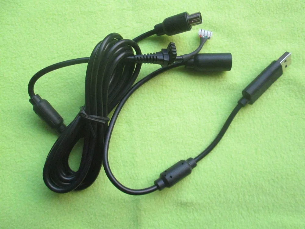 Провод длиной 1 8 м для Xbox360 черный серый USB игровой кабель Xbox 360 ремонтная часть