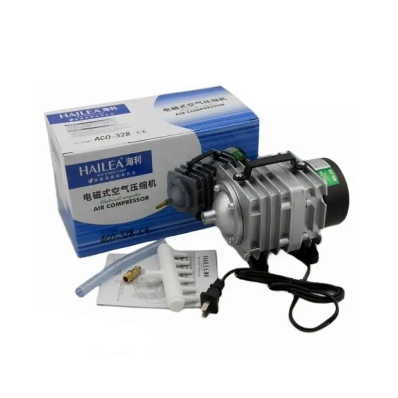 Hailea ACO-328 220 л/мин аквариумный кислородный насос электромагнитный воздушный компрессор кислородный насос в 60 Вт