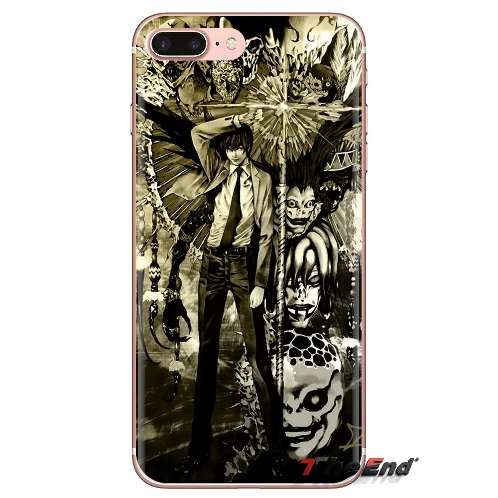 Transparent Soft Shell Covers For iPod Touch Apple iPhone 4 4S 5 5S SE 5C 6 6S 7 8 X XR XS Plus MAX Anime Death Note anime |