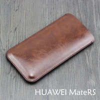 maters universal fillet holster phone straight leather case retro simple style for huawei maters pouch mate rs