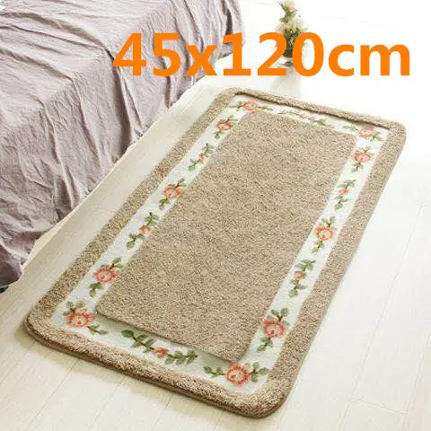 Camel 45x120cm Высокое качество, коврик для ванной, туалет, Нескользящие, водопоглощающие коврики для ног, коврики для кухни, ванной комнаты, 1 шт., напольные ковры для гостиной - Цвет: Camel 45x120cm