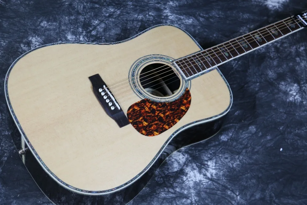 Starshine sr-rs-d45a акустической Гитары Гровер тюнер Массив ель Топ Фишман EQ золотистой