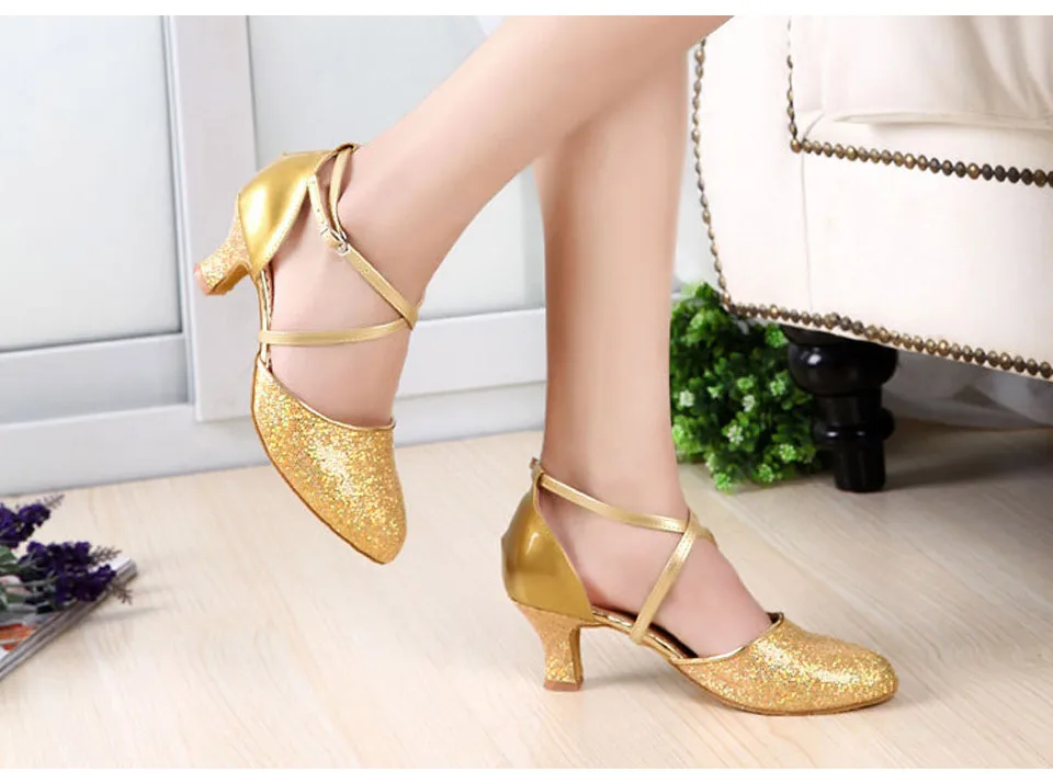 MoveFun/Брендовая обувь для латинских танцев взрослых женская на квадратном каблуке