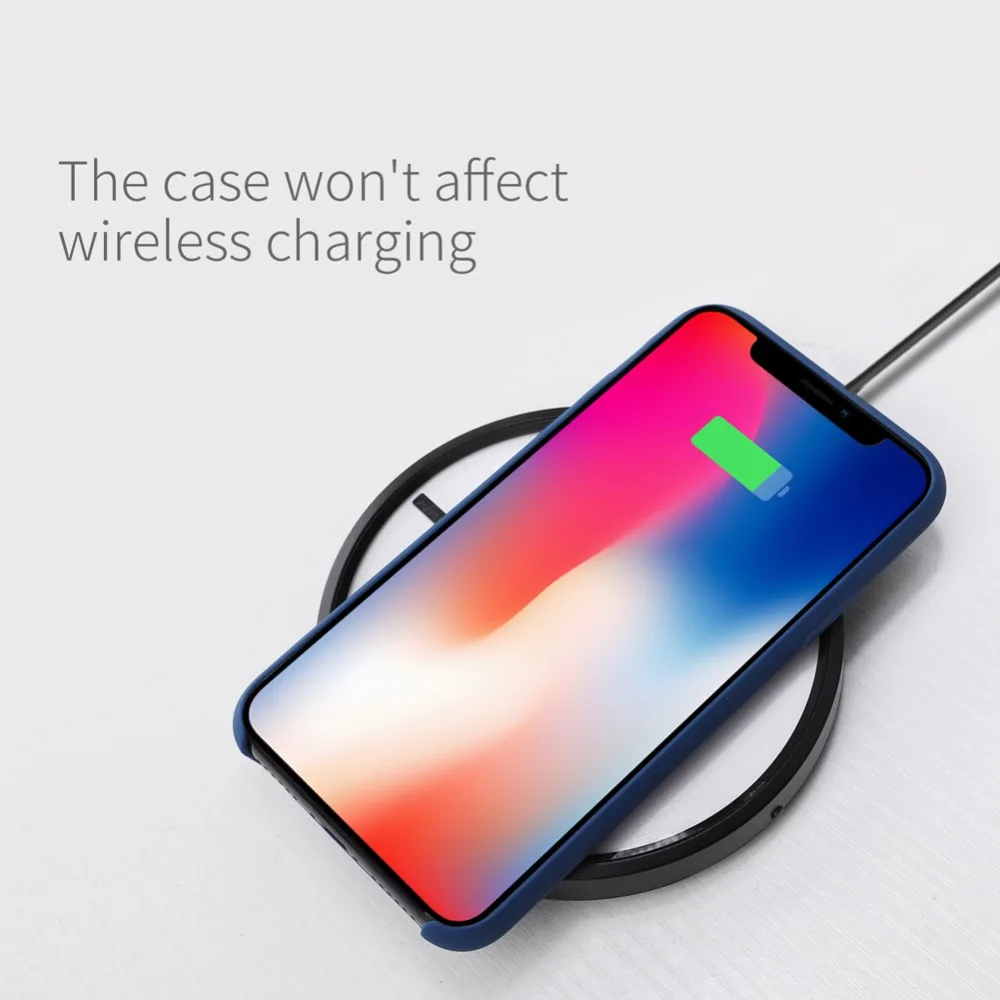 Защитный чехол Nillkin Flex Pure для iphone x тонкий мягкий жидкий силиконовый резиновый