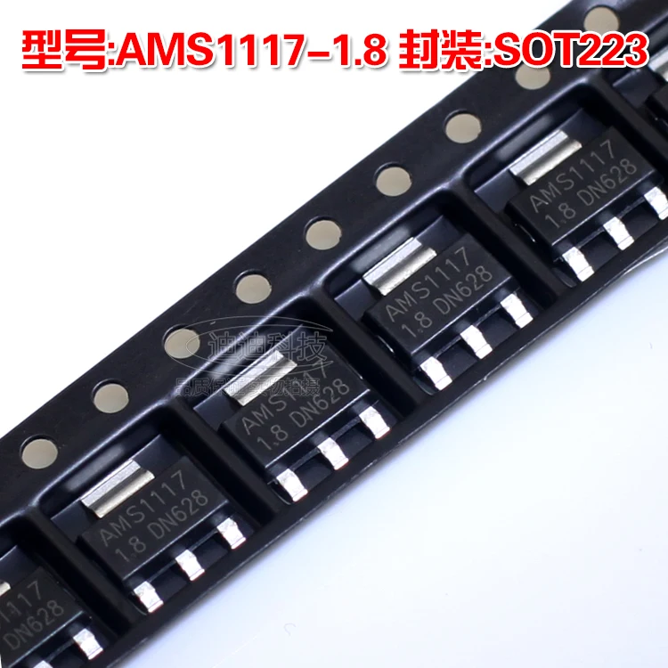 

New AMS1117-1.8 SOT223 SMD Three - Terminal Regulator 1.8V AMS1117 SOT - 223