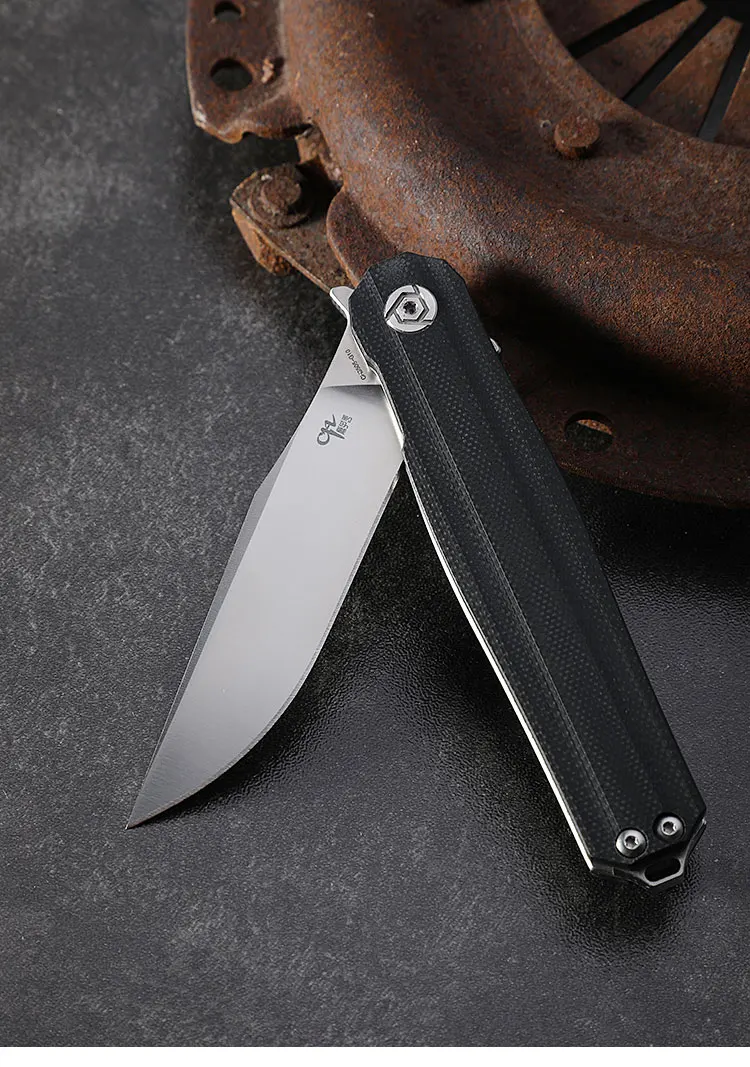 CH3505 G10 рукоятка карманный нож D2 стальное лезвие шарикоподшипник рулон складные столовые приборы для кемпинга Самозащита охотничий инструмент EDC