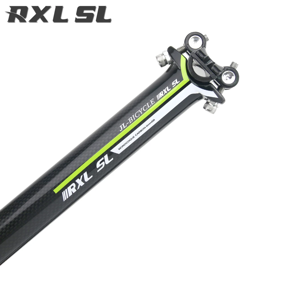 RXL SL MTB сиденье для велосипеда углеродное 3K Глянцевая 350/400 мм