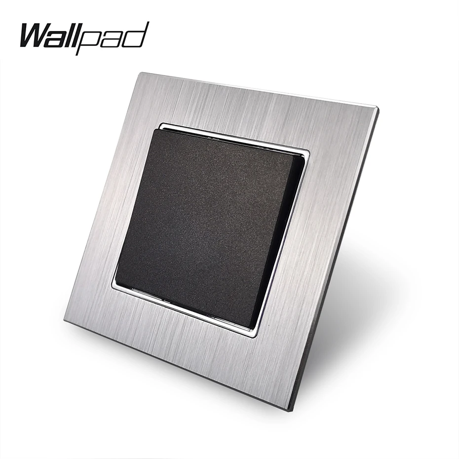 ЕС металл 1 Gang 2 позиционный переключатель с когтями Wallpad 110 250V серебристого цвета