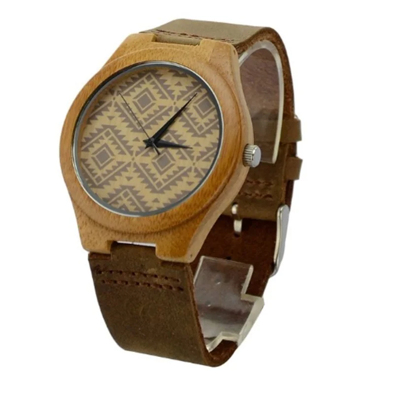 

Men's Fashion&Casual Wristwatches Wooden Watch Quartz Round Gift Watch Analog For Husband Or Friends With Darkgray Watchband