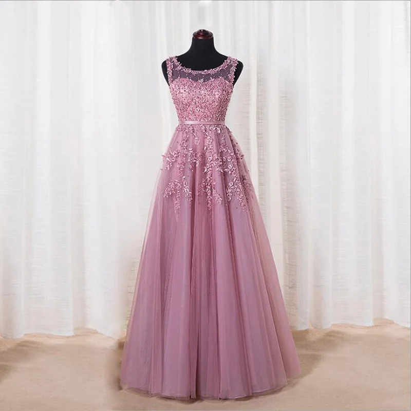 Robe De Soiree модное элегантное вечернее платье для банкета невесты цвета красного вина с кружевным цветком и бисером длинное вечернее платье на заказ - Цвет: Bean paste color