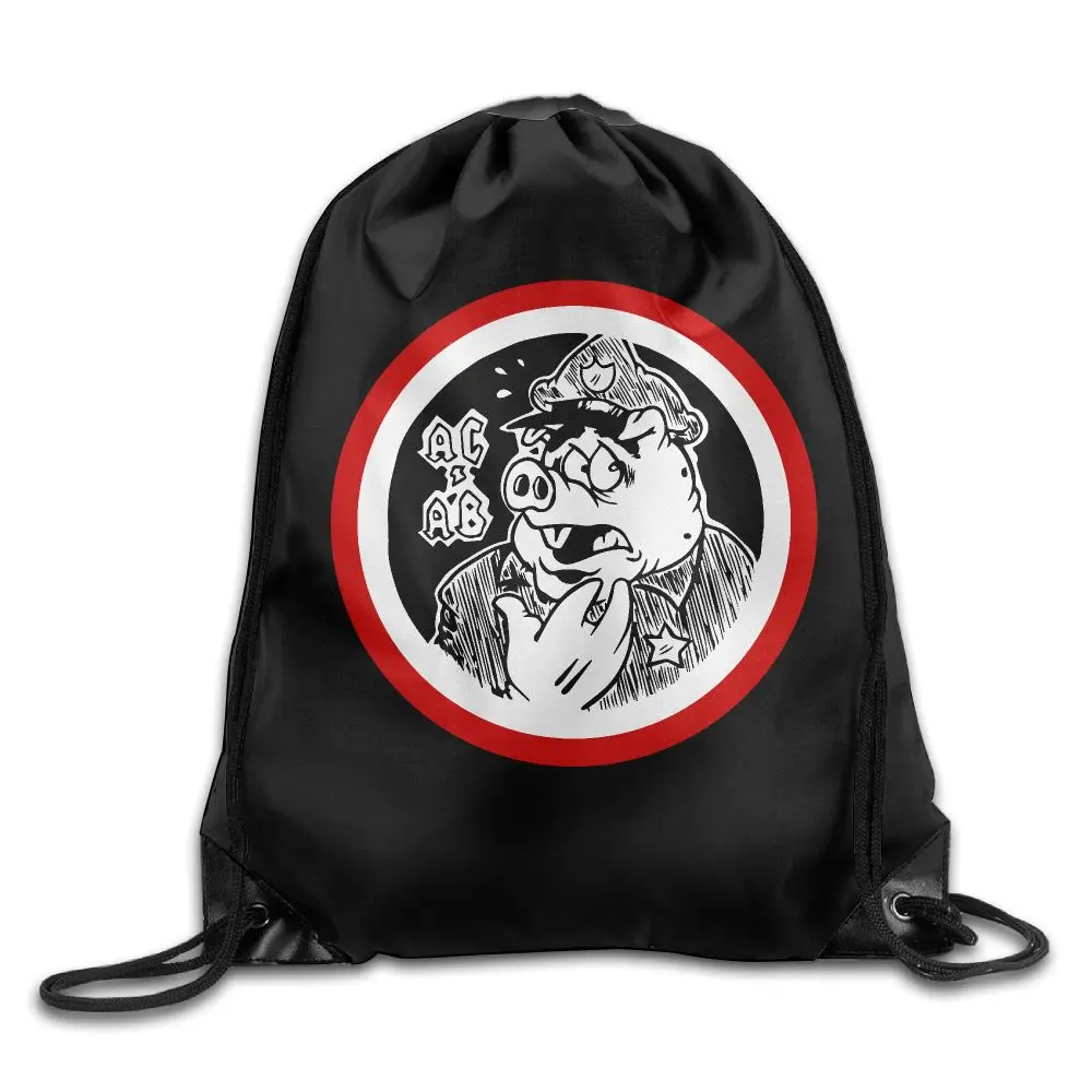 SAMCUSTOM ACAB 3D печати Плечи сумка рюкзак из ткани для мужчин и женщин порт Drawstring