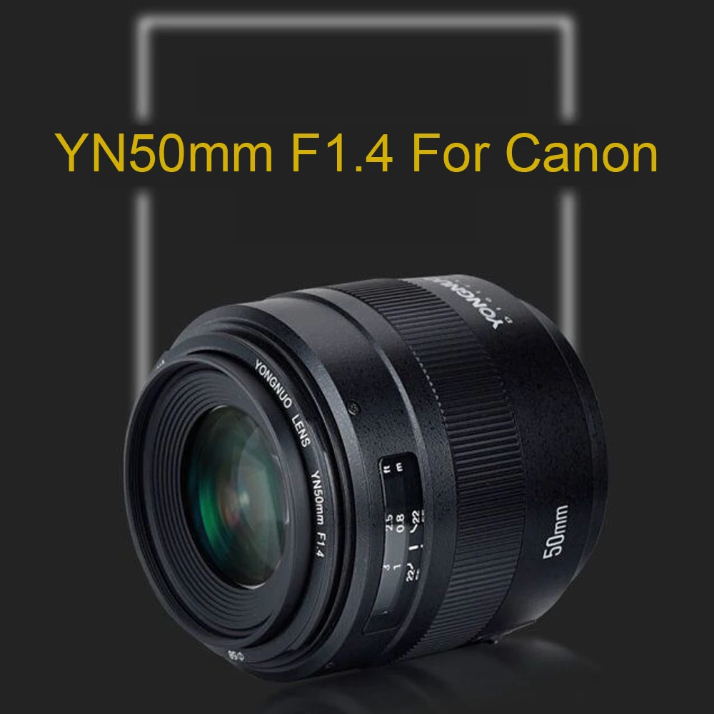 YONGNUO YN50mm объектив YN50mm F1.4 стандартный основной объектив с большой апертурой Автофокус Объектив для Canon EOS 70D 5D2 5D3 600D DSLR камера