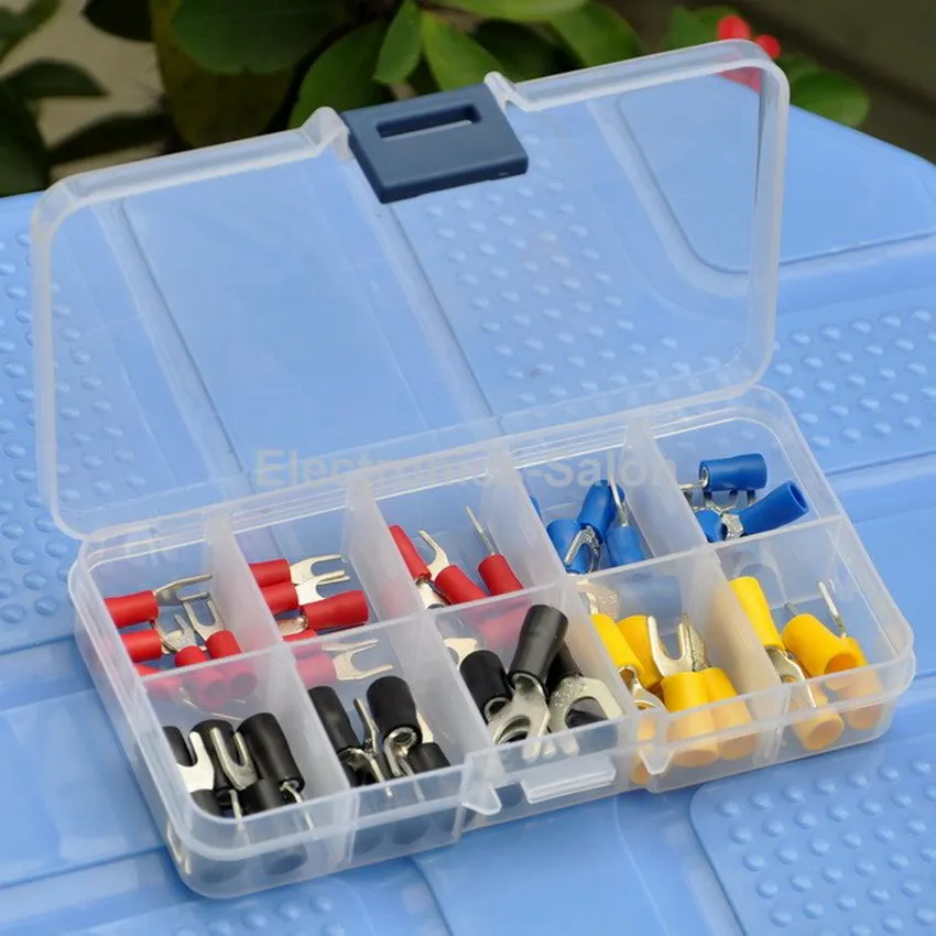 

10 Types Spade Crimp Wire Connector Assortment Kit, Fork Terminal.