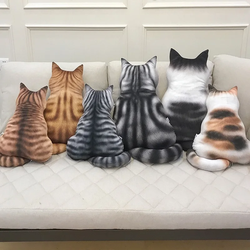 Подушки в форме кота подушки с тенью диванная подушка для кошки украшение дома