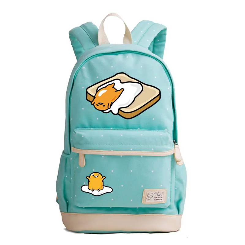 Kimikoy Gudetama рюкзак с волнистыми точками Lazy eggs сумка для ноутбука школьная дорожные