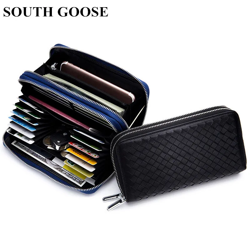 Классический кошелек SOUTH GOOSE для мужчин и женщин длинный бумажник на двойной