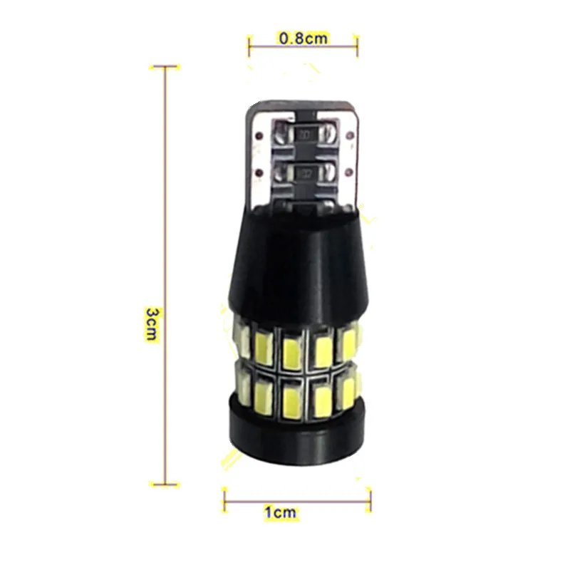 2 шт. светодиодный Canbus T10 W5W 3014 30SMD автомобильная светодиодная лампа свет внутри
