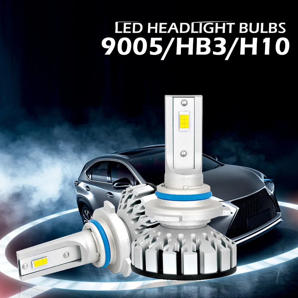 2019 NEW R8 Slim Car Headlight H1/H3/H4/H7/H11 9005 9006 9012 6000K CSP LED CHIPS Super Bright Auto Bulb Headlamp | Автомобили и