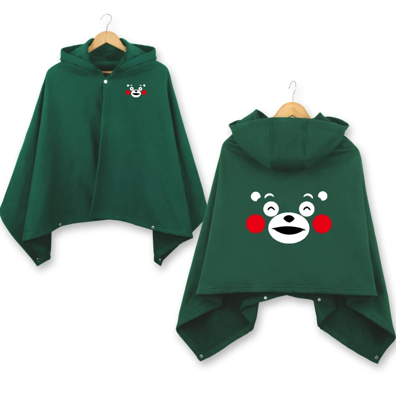 Kumamon зимняя утепленная накидка с медведем 70*150 см косплей пальто для мужчин и