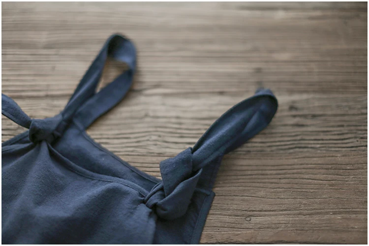 Женский льняной и хлопковый повседневный комбинезон штаны-шаровары Одноцветный