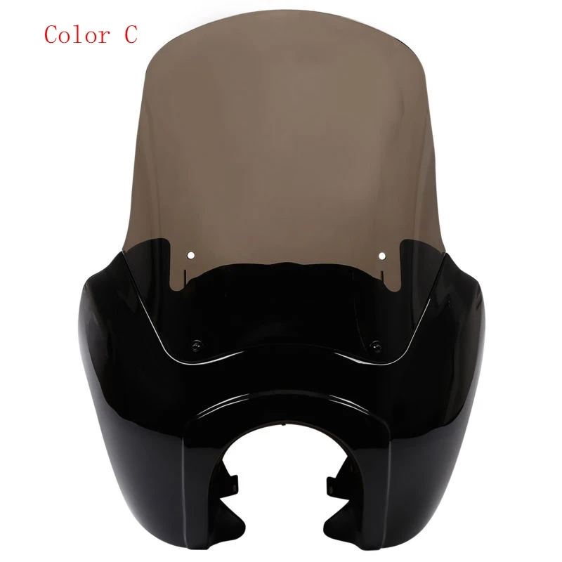 

Обтекатель передней фары с 15-дюймовой крышкой лобового стекла для мотоцикла Harley Dyna Low Rider Super Wide Glide Fat Street Bob T-Sport