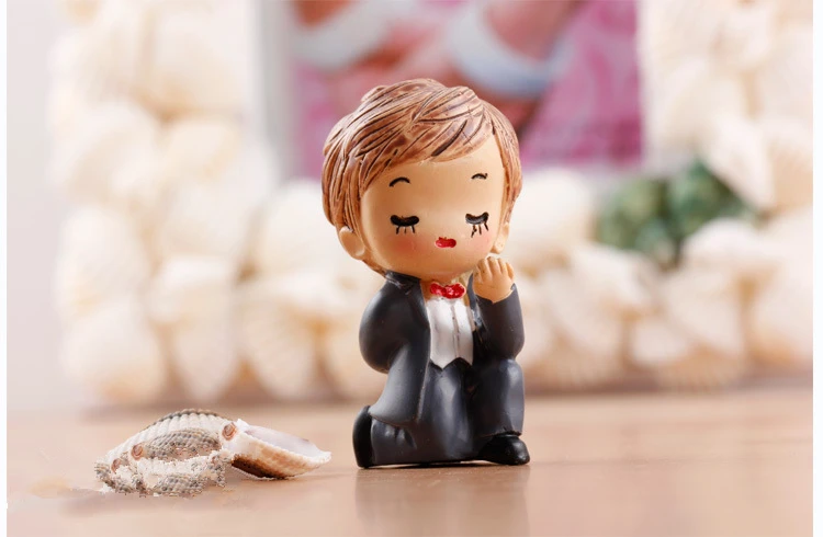 Экшн фигурки жениха и невесты (2 шт./лот) предлагают брак милые маленькие