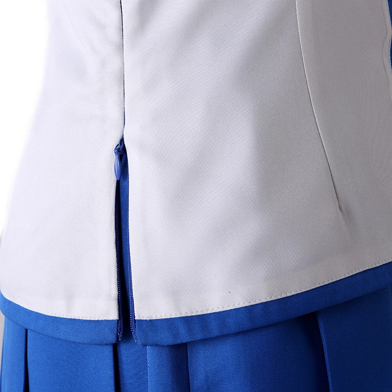 Модная белая рубашка и синяя юбка для косплея Люси хартфилия одежда с милым