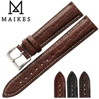 maikes luxury alligator watch band case for iwc chopard longines genuine crocodile leather watch strap top quality watchbands