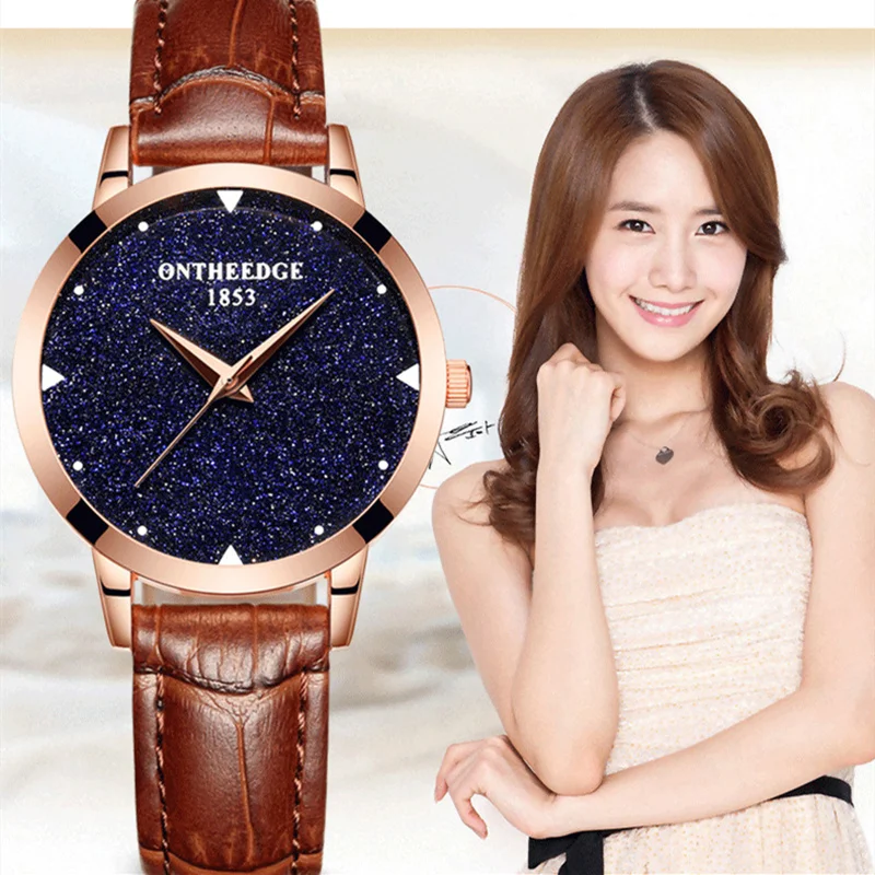 Женские наручные часы ONTHEEDGE роскошные брендовые кварцевые Relogio Feminino Montre Femme|montre