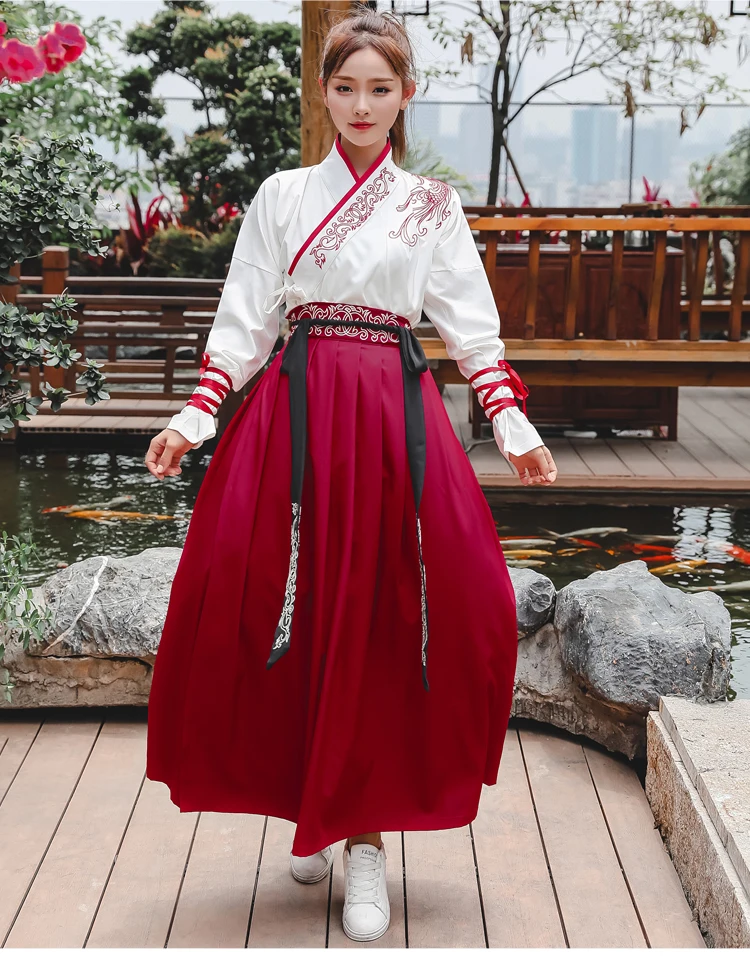 Женский китайский традиционный костюм Hanfu, платья, одежда, древнее платье феи Тан, одежда принцессы, костюмы для косплея, DL3235