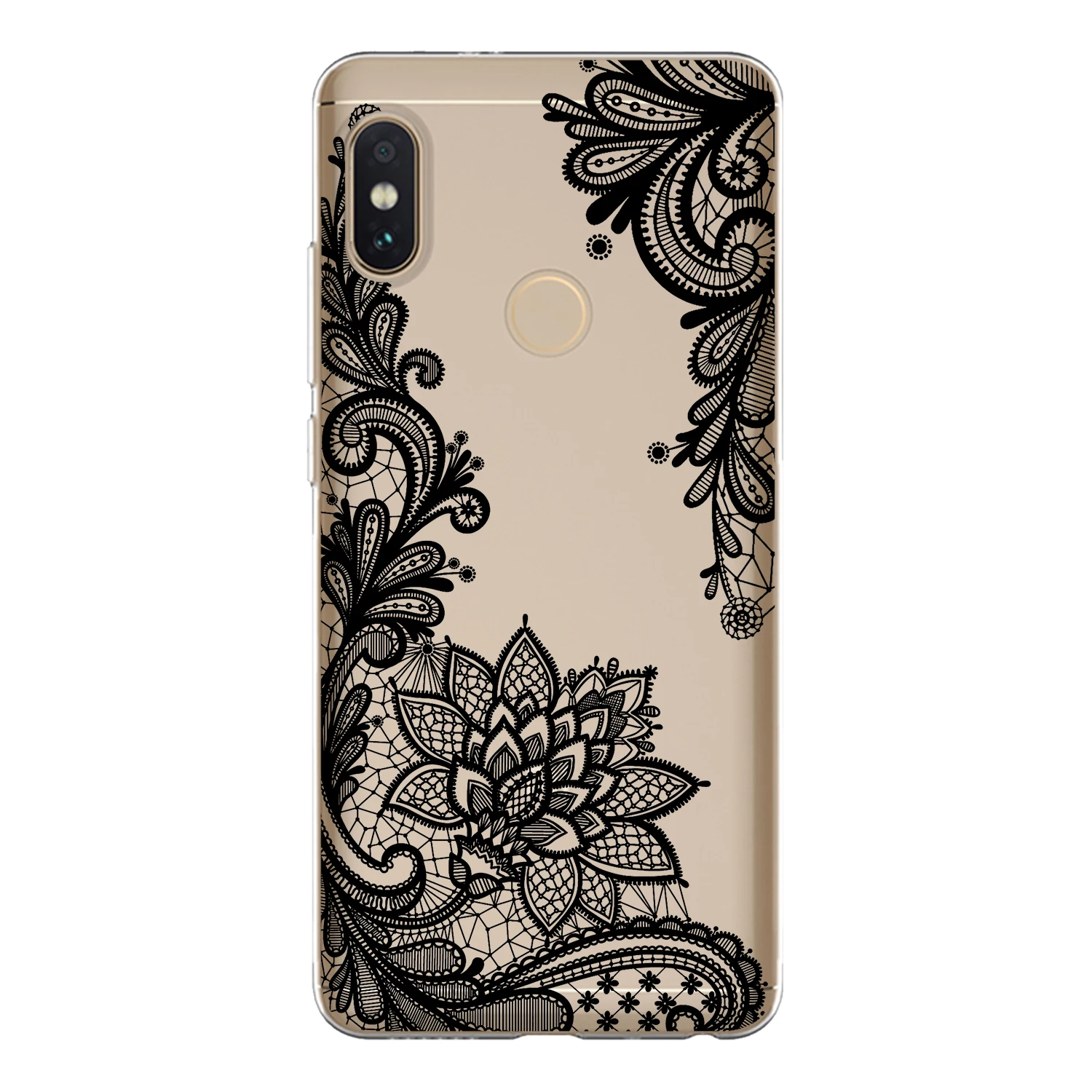 Мягкий чехол из ТПУ для Xiaomi Redmi 5 Plus 6 6A Note 4 4X Pro силиконовый мандала кружевной